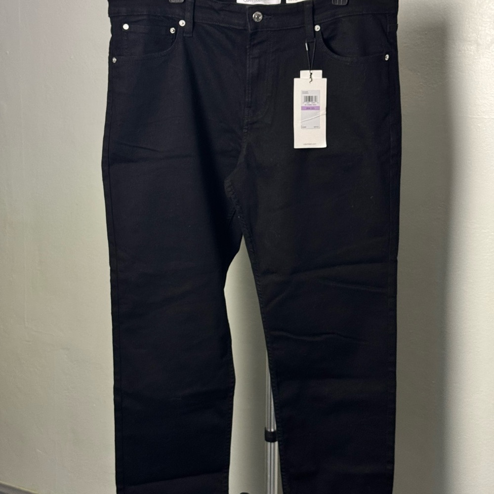 Calvin Klein Black Straight Jeans Classic Style